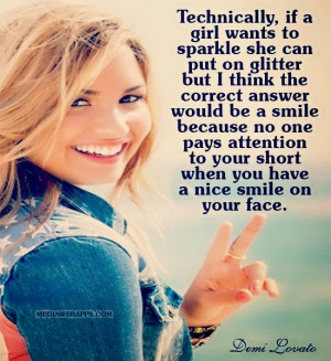 demi lovato smile quotes marilyn monroe smile quotes quotes about ...