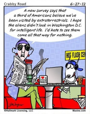 Maxine ... politicians and intelligent life