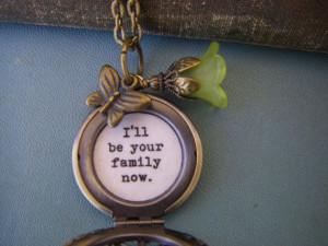 Divergent Quote Locket divergent inspired necklace I'll be your family ...