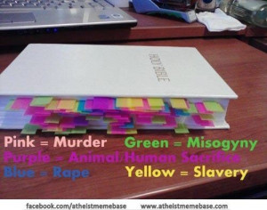 Biblical Ethics-- bible, misogyny, murder, rape, sacrifice, slavery