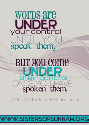 words. | Truth | Islam | Faith | Muslim | Believer | Hadith | Quotes ...
