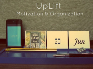 UPLIFT – Motivational Desk Calendar and Organizer with Daily Quotes