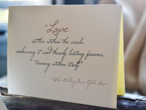 Luther Standing Bear Quote - Single Blank Card - Love - Wedding ...