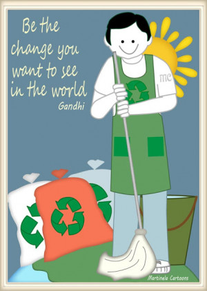 ... the earth, quote by Gandi 