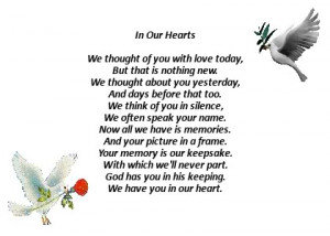 Message from Heaven & In Our Hearts Poem:
