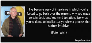 More Peter Weir Quotes