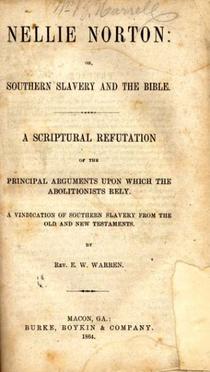 Nellie Norton: or, Southern Slaveryand the Bible.