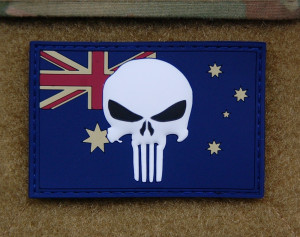 Home > Gear > Morale Patches > 3D PVC Australian Punisher Flag patch