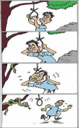 Funny Picture - Suicide Attempt