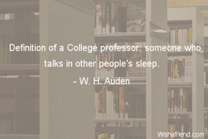 college-Definition of a College professor: someone who talks in other ...