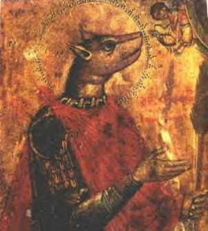 St. Christopher Portrayed with Head of a Dog?