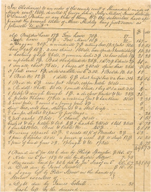 THE DOCUMENT IS FROM THE COLLECTION OF THE VIRGINIA HISTORICAL ...