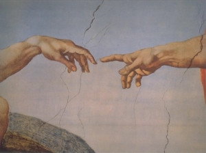 Descrição Creation of Adam (Michelangelo) Detail.jpg
