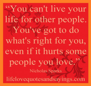 not-live-your-life-quote-on-orange-theme-design-hurt-quotes-about-life ...