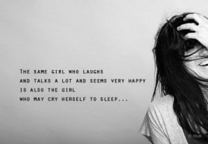 The Girl Who May Cry Herself To Sleep