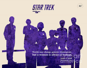 Star Trek Original - Captain Kirk Quote Print by Pablo Franchi