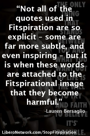 Stop Fitspiration – not all quotes are harmful