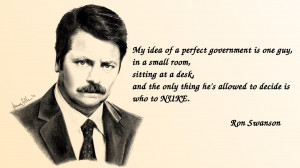 Oh Ron Swanson, You’re So Wise