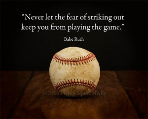 of by SquidPhotos, $40.00: Baseball Quotes, Babes Ruth Quotes, Quotes ...