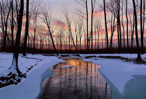Painting by Alexander Volkov: New Creek