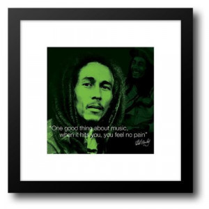 Bob Marley Quote 20x20 Framed Art Print Home & Kitchen