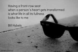 My favorite Bill Hybels Quote