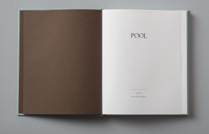 ... to the book I designed a textile scarf with quotes about pools