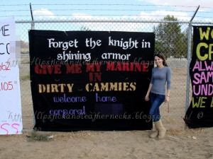Military homecoming banner tutorial.