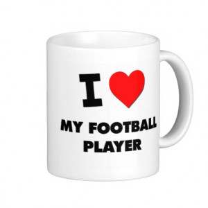 love My Football Player Mug