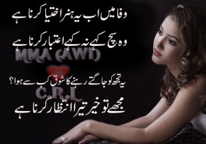 Sad Friend's Lovely Photo Poetry Quotes In Urdu