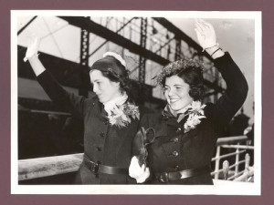 Eunice and Rosemary arriving in England during their fathers ...