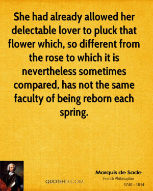 ... compared, has not the same faculty of being reborn each spring
