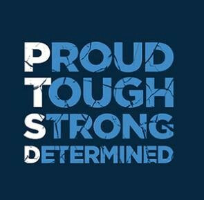 proud, tough, strong, determined