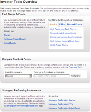 the strongest investments section go to the quotes research tab and ...