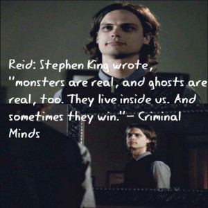 Criminal Minds has some of the best eye-openers, too. And that's why I ...