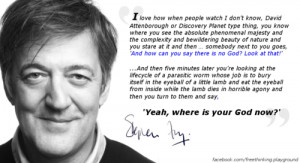 as stephen fry quote quotes atheism atheist atheists secular humanist ...