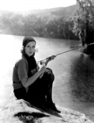 Greta Garbo Quotes | Greta Garbo fishing!