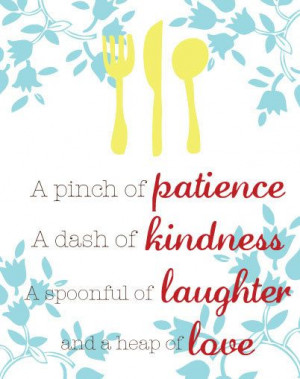 Kitchen Wall Art - Inspirational Quote - 8x10 Art Print - Yellow, Teal ...