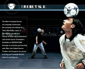 SOCCER.COM Presents Nike Freestyle Soccer Campaign