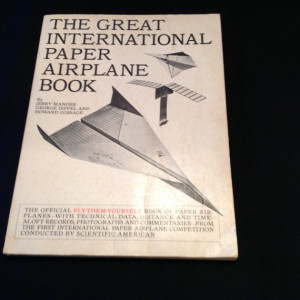 1967 Paper Airplane Book Softcover by Jerry Mander