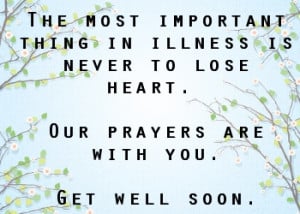 get well soon flowers and prayers