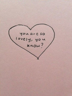 You are lovely :)
