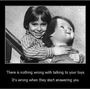 Why I can’t sleep with my toys beside me.