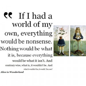 alice, alice in wonderland, disney, message, movie, quote, separate ...