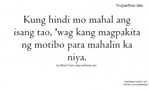 Sad Love Quotes For Her Tagalog