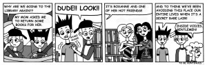 Why are we going to the library again? A comic strip by Marksville ...