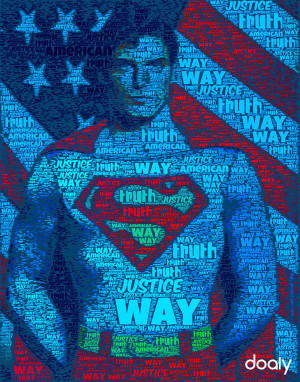 More Information on Superman Typography Poster
