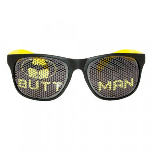 Check out our Butt Man wayfarer style sunglasses. The shades have our ...