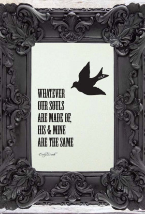 Wuthering Heights: Custom Love Quote. $25.00, via Etsy.