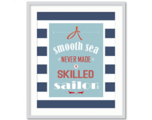 Nautical Boys Room, Nautical Quote, Inspirational Quote for Boys, Ship ...